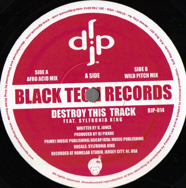 djp Feat. Sylfronia King - Destroy This Track | DJP Records (DJP-014)