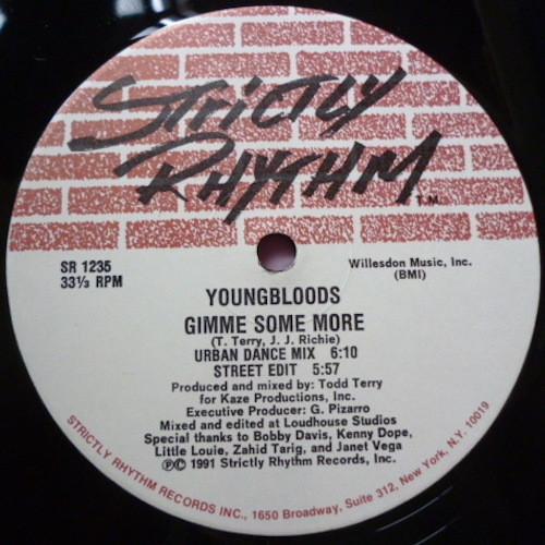 Youngbloods - Got Me Burnin' Up / Gimme Some More | Strictly Rhythm (SR 1235) - 2 Youngbloods - Got Me Burnin' Up / Gimme Some More | Strictly Rhythm (SR 1235) - 2