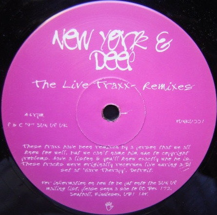 New York & Deep - The Live Tracks (Remixes) | Sun-Up Records (FUNKU001)