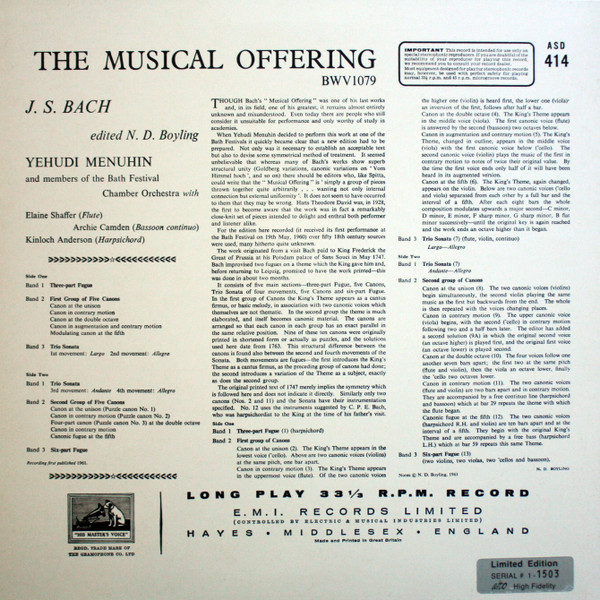 The Musical Offering