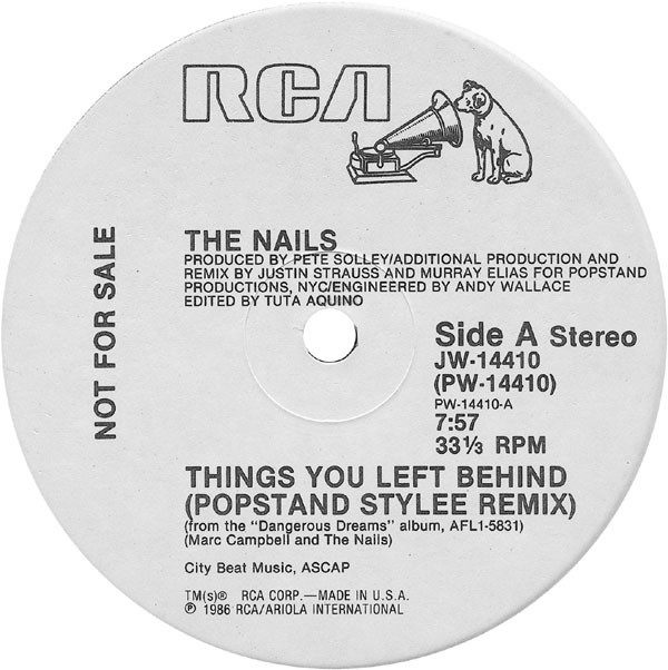 The Nails - Things You Left Behind | RCA (JW-14410)