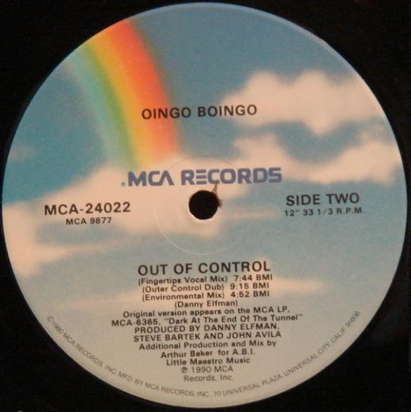 Oingo Boingo - Out Of Control | MCA Records (MCA-24022) - 4