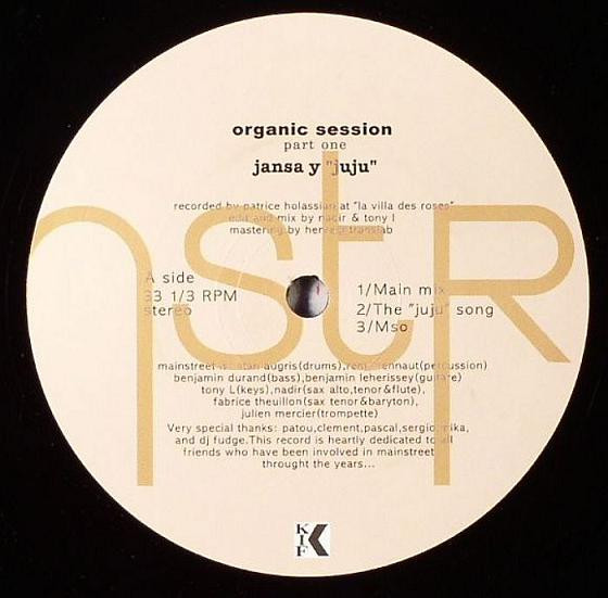 Mainstreet - The Organic Session Part One | Kif Recordings (KIF 040)