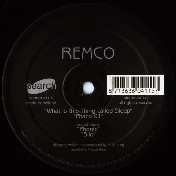 Remco - What Is This Thing Called Sleep | Search (search 411-5) - main Remco - What Is This Thing Called Sleep | Search (search 411-5) - main