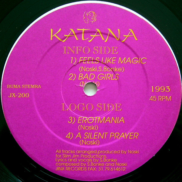 Katana - Feels Like Magic | Jinx Records (JX-200) - 3 Katana - Feels Like Magic | Jinx Records (JX-200) - 3