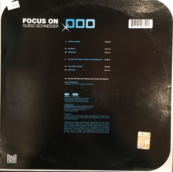 Guido Schneider - Focus On Guido Schneider | Poker Flat Recordings (PFRLP17) - 2 Guido Schneider - Focus On Guido Schneider | Poker Flat Recordings (PFRLP17) - 2