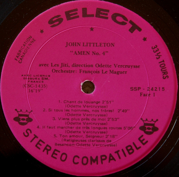 John Littleton Et Les Jiti - Amen No.4 | Select (SSP-24215) - 3 John Littleton Et Les Jiti - Amen No.4 | Select (SSP-24215) - 3