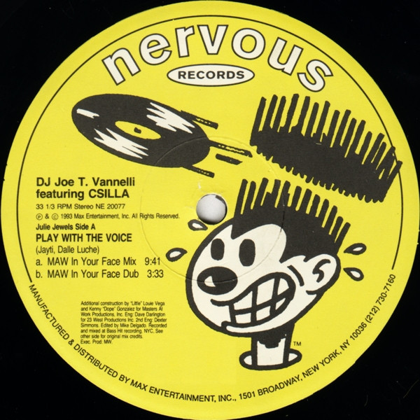 Joe T. Vannelli Featuring Csilla - Play With The Voice | Nervous Records (NE 20077)