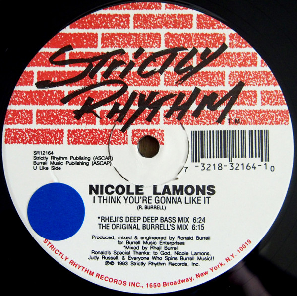 Nicole Lamons - I Think You're Gonna Like It | Strictly Rhythm (SR12164) - 2 Nicole Lamons - I Think You're Gonna Like It | Strictly Rhythm (SR12164) - 2