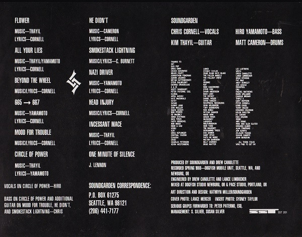 Soundgarden - Ultramega OK | SST Records (SST 201) - 6