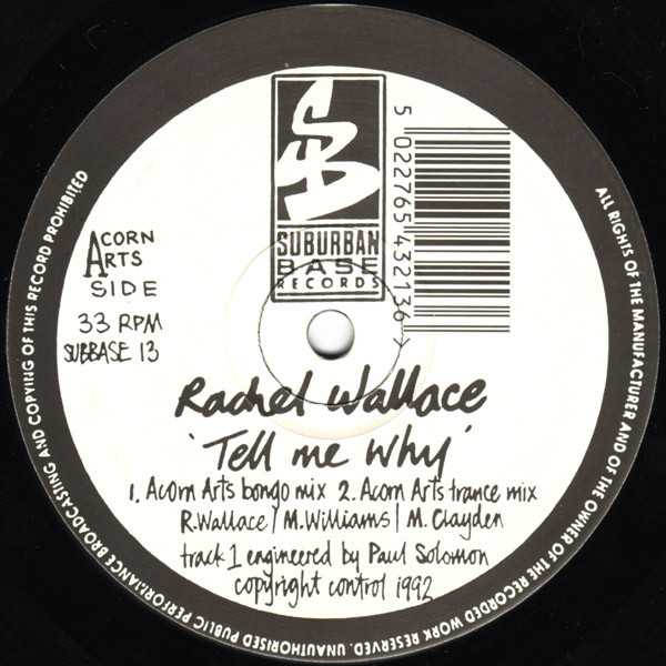 Rachel Wallace - Tell Me Why | Suburban Base Records (SUBBASE 13) - 4