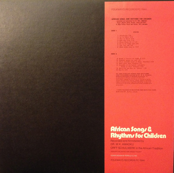 Dr. W. K. Amoaku - African Songs and Rhythms For Children | Folkways Records (FC 7844) - 2 Dr. W. K. Amoaku - African Songs and Rhythms For Children | Folkways Records (FC 7844) - 2