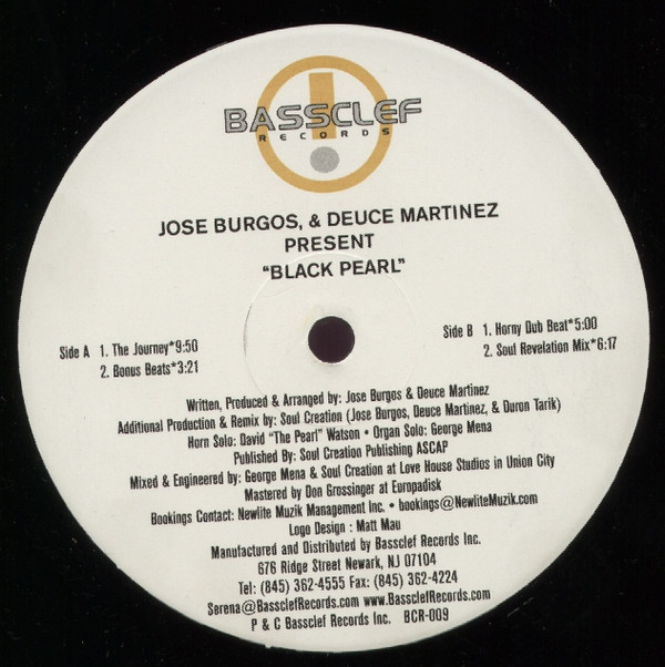 Jose Burgos & Deuce Martinez - Black Pearl | Bassclef Records (BCR 009)