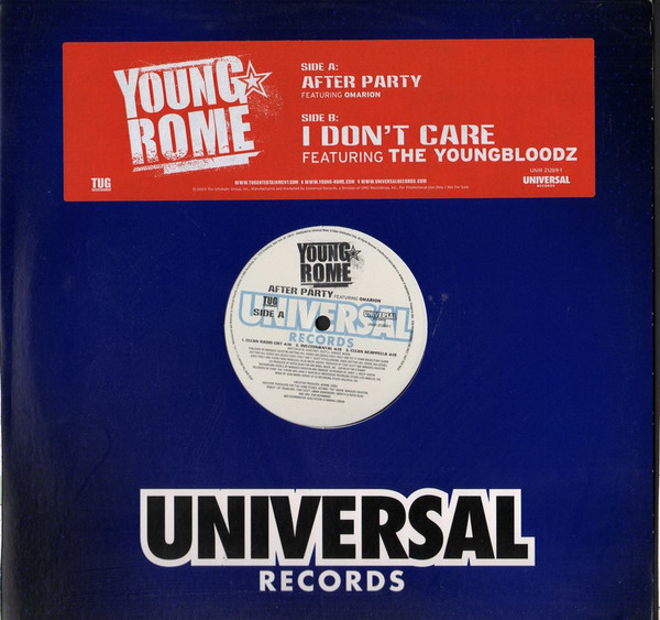 Young Rome - After Party / I Don't Care | T.U.G. Entertainment (UNIR 21269-1)
