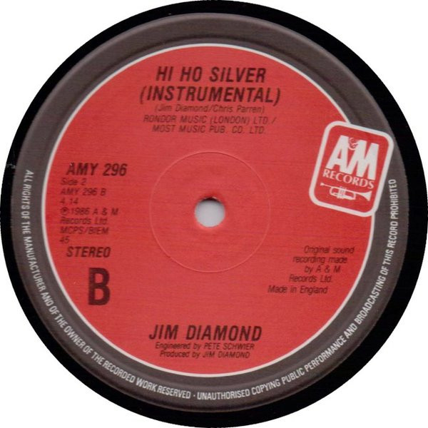 Jim Diamond - Hi Ho Silver | A&M Records (AMY 296) - 4 Jim Diamond - Hi Ho Silver | A&M Records (AMY 296) - 4