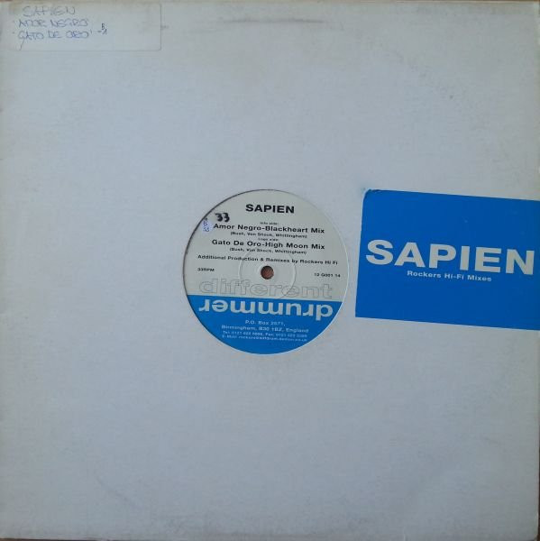 Sapien - Amor Negro / Gato De Oro | Different Drummer (12 G001 14) - main