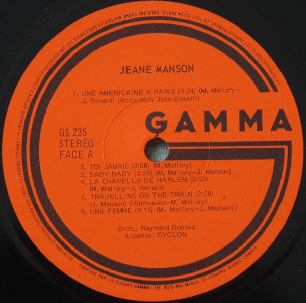 Jeane Manson - Jeane Manson | Gamma (Gs 235) - 3 Jeane Manson - Jeane Manson | Gamma (Gs 235) - 3
