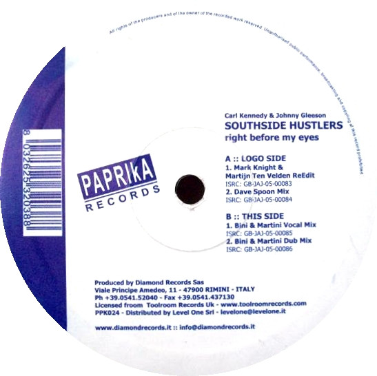 Southside Hustlers - Right Before My Eyes | Paprika (PPK024) - 4 Southside Hustlers - Right Before My Eyes | Paprika (PPK024) - 4