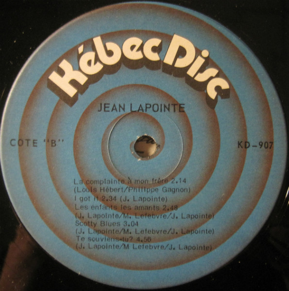 Jean Lapointe - Démaquillé | Kébec-Disc (KD-907) - 4 Jean Lapointe - Démaquillé | Kébec-Disc (KD-907) - 4