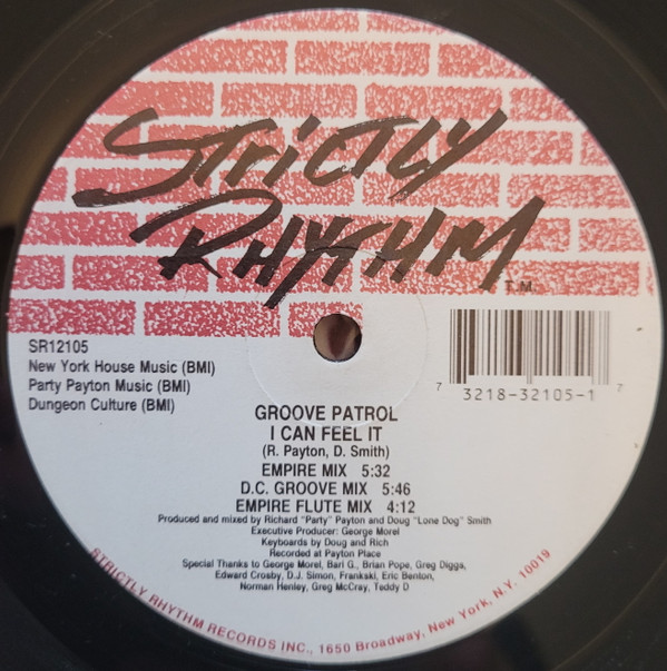 Groove Patrol - Lost In The Groove / I Can Feel It | Strictly Rhythm (SR12105) - 2