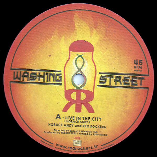 Horace Andy & Red Rockers - Live in the city / Monster Mobster | Washing Street (WSR001) - main Horace Andy & Red Rockers - Live in the city / Monster Mobster | Washing Street (WSR001) - main
