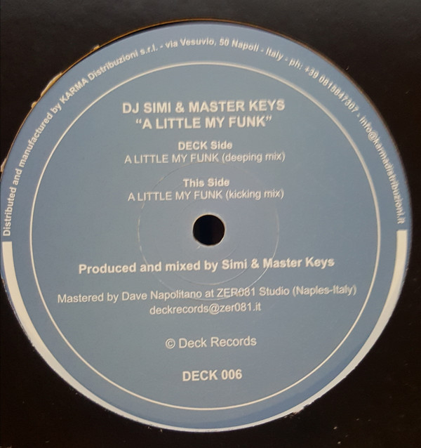 DJ Simi & Master Keys - A Little My Funk | Deck Records (DECK 006) - main