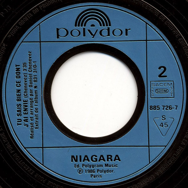 Niagara - Quand La Ville Dort | Polydor (885 726-7) - 4