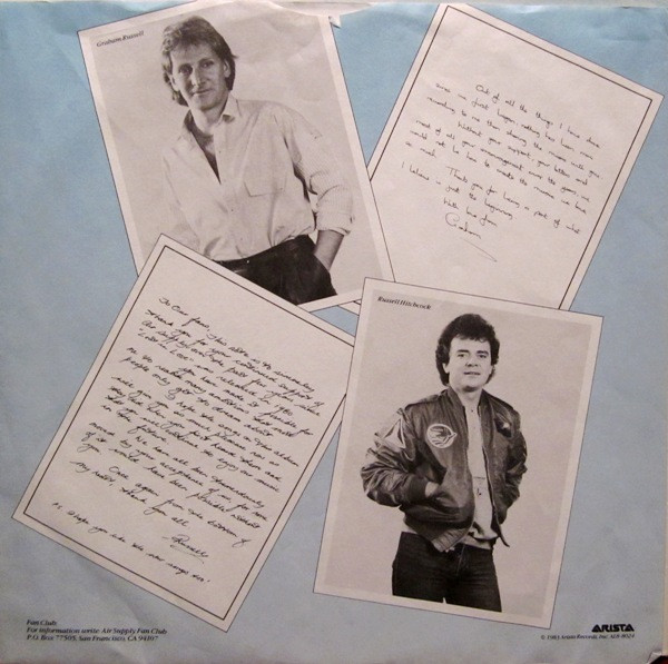 Air Supply - Greatest Hits [Vinyl] | Arista (AL 8 8024) - 6