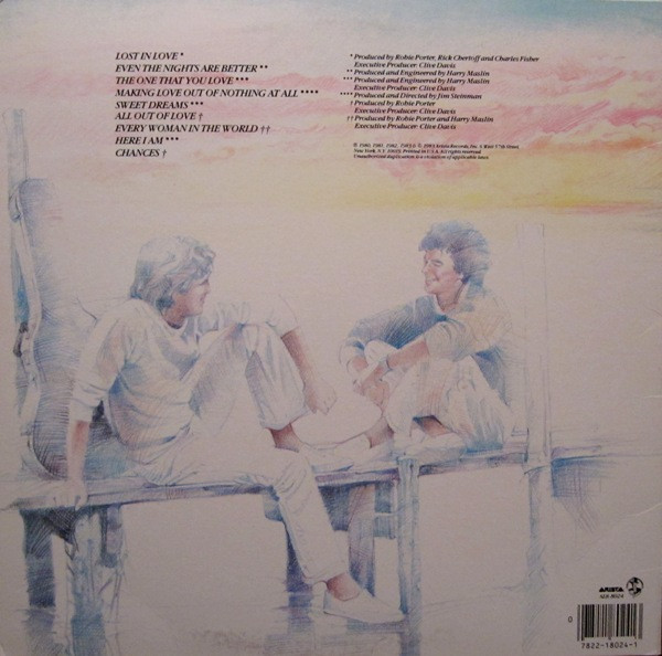 Air Supply - Greatest Hits [Vinyl] | Arista (AL 8 8024) - 2