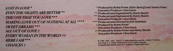 Air Supply - Greatest Hits [Vinyl] | Arista (AL 8 8024) - 8