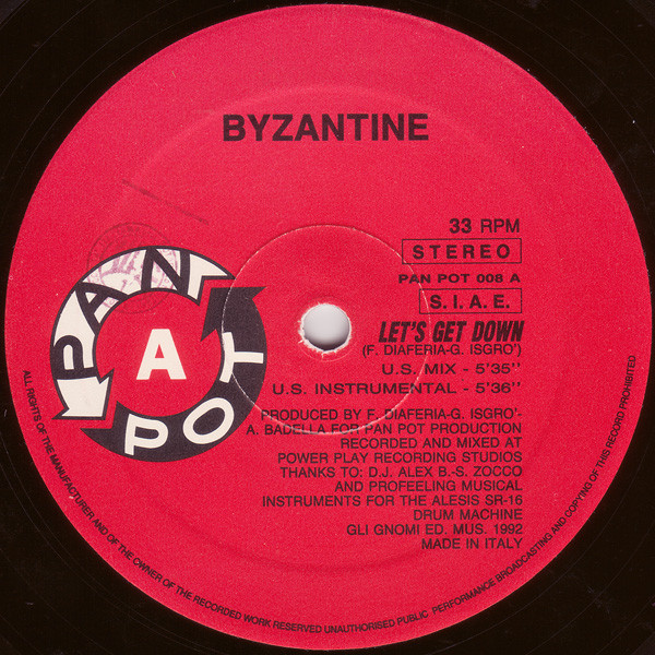 Byzantine - Let's Get Down | Pan Pot (PAN POT 008)