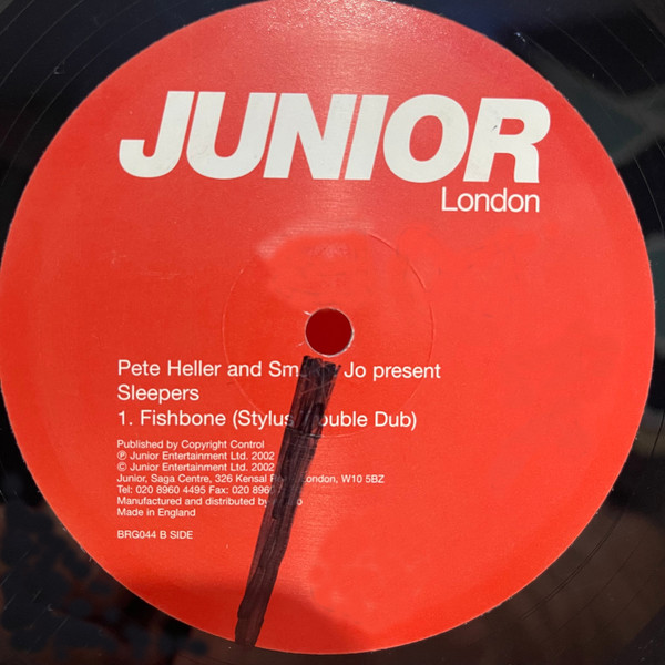 Pete Heller And Smokin Jo Present Sleepers - Fishbone | Junior London (BRG044) - 4