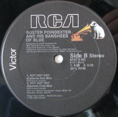 Buster Poindexter And His Banshees Of Blue - Hot Hot Hot | RCA Victor (6737-1-RD) - 4