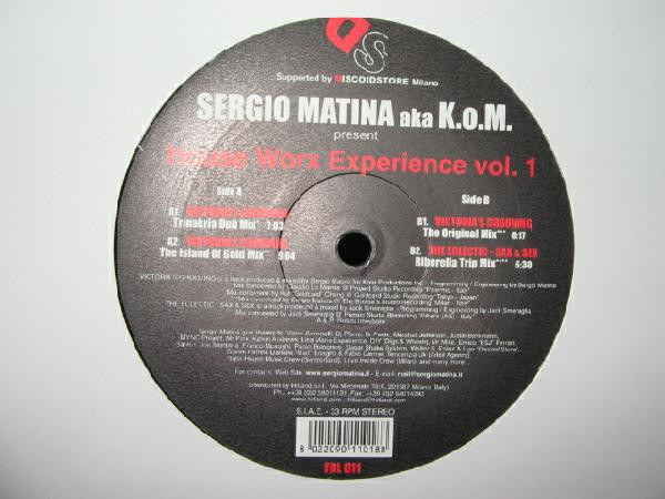 Sergio Matina aka K.o.M. - House Worx Experience Vol. 1 | Feel Reel Recordings (FRL 011) - main