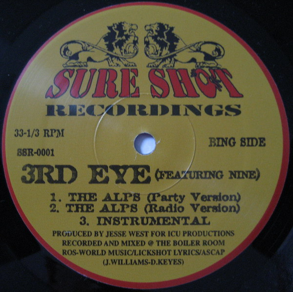 3rd Eye - The Alps / Put Your Boots On | Sure Shot Recordings (SSR-0001)