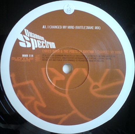 Quannum MC's Feat. Lyrics Born & The Poets Of Rhythm - I Changed My Mind | Mo Wax (MWR 114) - 3
