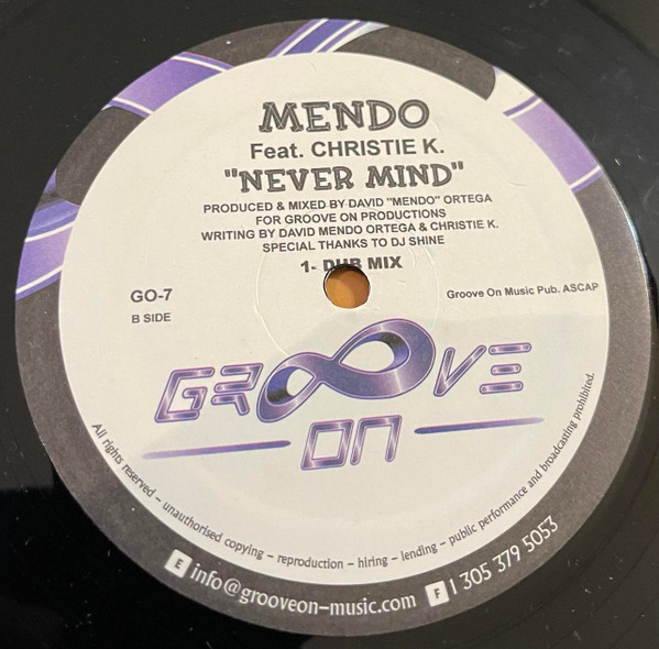 Mendo - Nevermind | Groove On (GO-07) - 3
