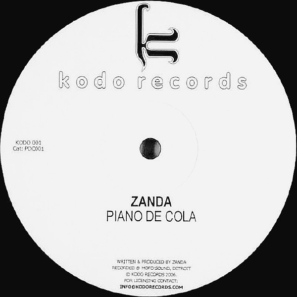 Zanda - Piano De Cola | Kodo Records (KODO 001)
