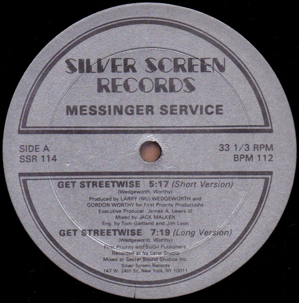 Messinger Service - Get Streetwise | Silver Screen Records (SSR 114) - main