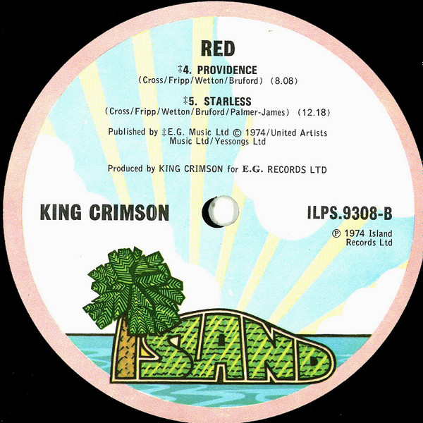 King Crimson - Red | Island Records (ILPS 9308) - 4