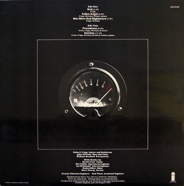 King Crimson - Red | Island Records (ILPS 9308) - 2