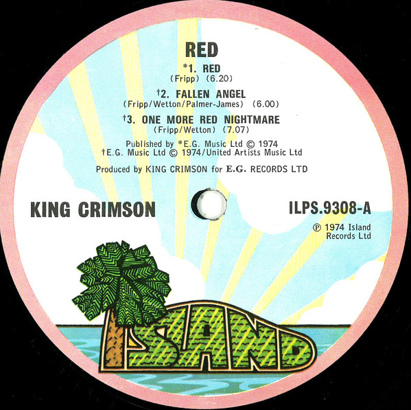 King Crimson - Red | Island Records (ILPS 9308) - 3