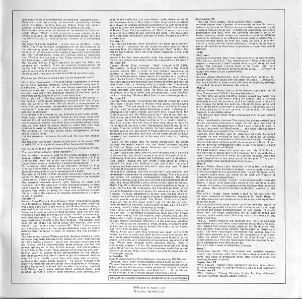 King Crimson - The Young Persons' Guide To King Crimson | Island Records (ISLD 7) - 25 King Crimson - The Young Persons' Guide To King Crimson | Island Records (ISLD 7) - 25