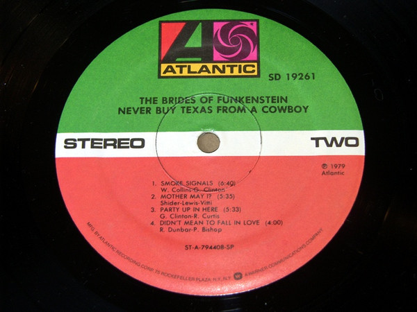 Brides Of Funkenstein - Never Buy Texas From A Cowboy | Atlantic (SD 19261) - 4 Brides Of Funkenstein - Never Buy Texas From A Cowboy | Atlantic (SD 19261) - 4