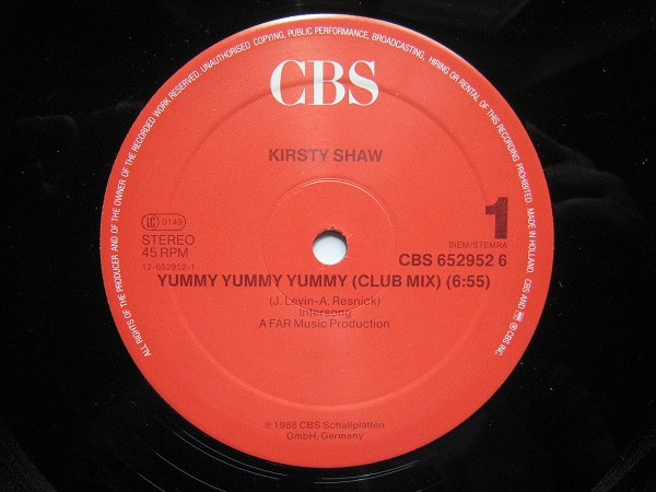Kirsty Shaw - Yummy Yummy Yummy | CBS (652952 6) - 3