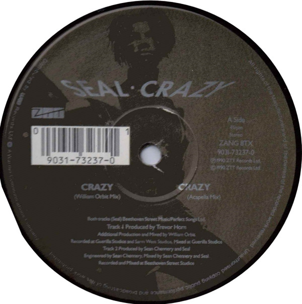 Seal - Crazy (The William Orbit Remix) | ZTT (ZANG 8TX) - 3
