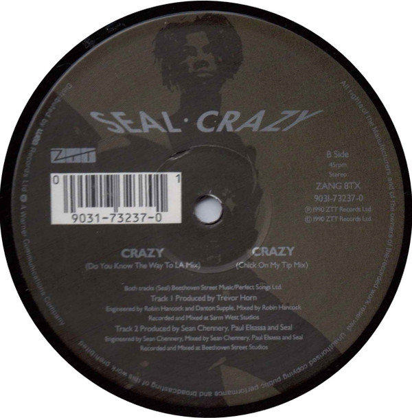 Seal - Crazy (The William Orbit Remix) | ZTT (ZANG 8TX) - 4