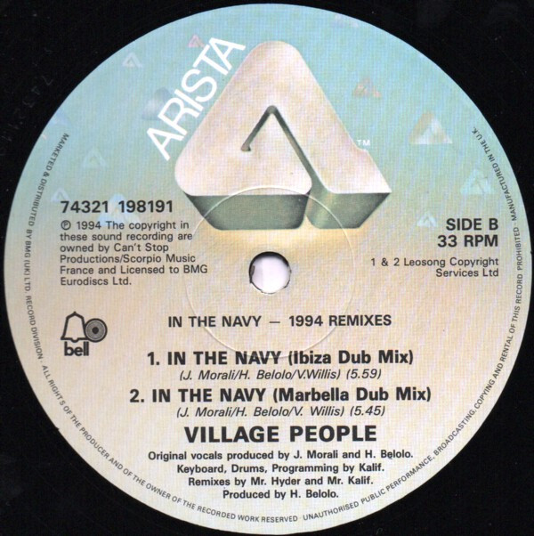 Village People - In The Navy (1994 Remixes) | Arista (74321 198191) - 4 Village People - In The Navy (1994 Remixes) | Arista (74321 198191) - 4