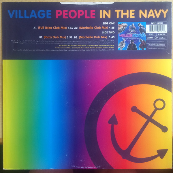 Village People - In The Navy (1994 Remixes) | Arista (74321 198191) - 2 Village People - In The Navy (1994 Remixes) | Arista (74321 198191) - 2