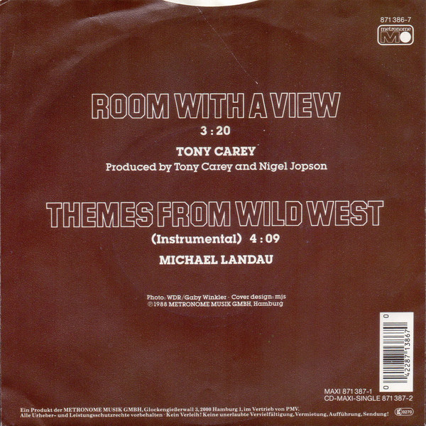 Tony Carey - Room With A View | Metronome (871 386-7) - 2